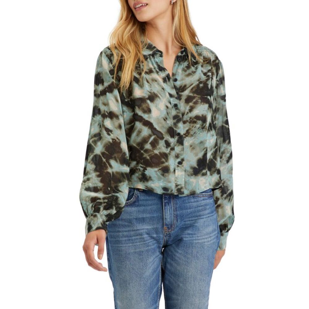 Sanctuary New Day Printed Shirt In Filtered XXS